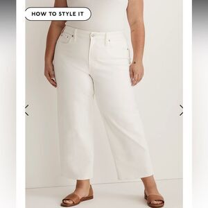 Madewell The Plus Perfect Vintage Wide-Leg Crop Jean*
